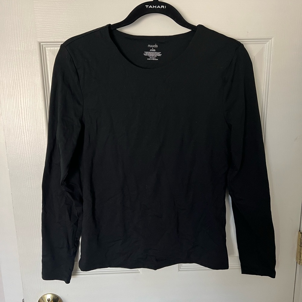 nuuds Black Long Sleeve Tee